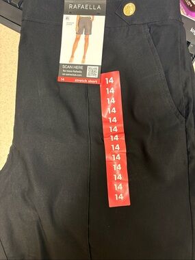 Rafaella Black Stretch Shorts